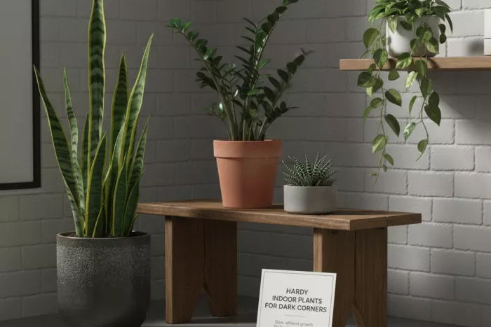 Hardy low light indoor plants for dark corners