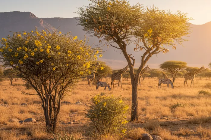 Drought-tolerant acacia tree care and growth