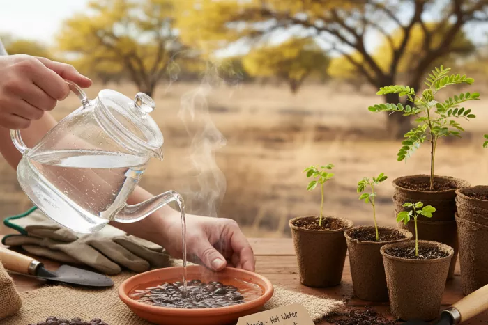 Acacia seed propagation for dry climates