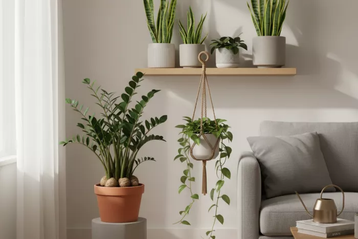 Low-light minimal-care houseplants for dim corners