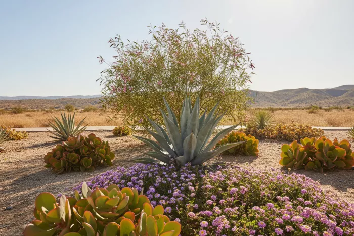 Heat-tolerant full-sun plants for dry winds
