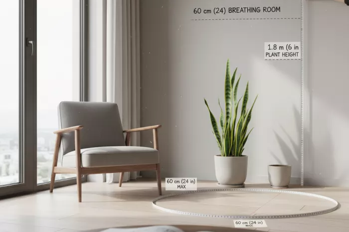 Tall low-light plants for empty corners