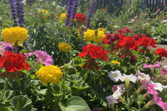 Full sun continuous-blooming summer flowers