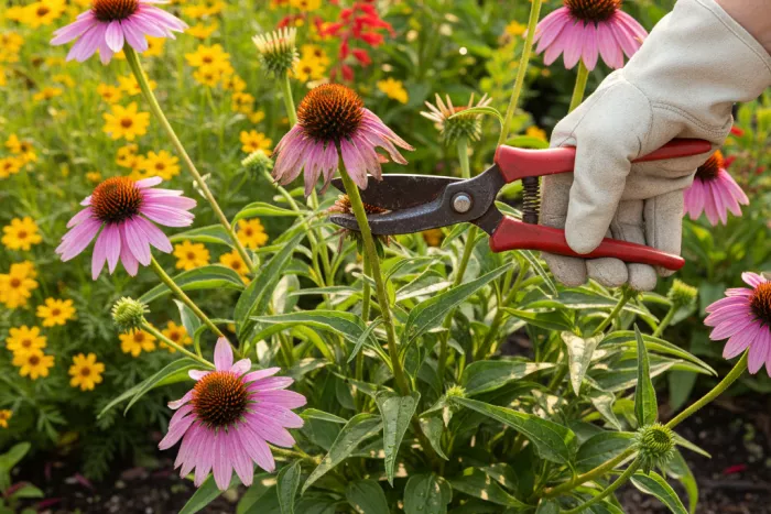 Deadheading and pruning full sun summer bloomers