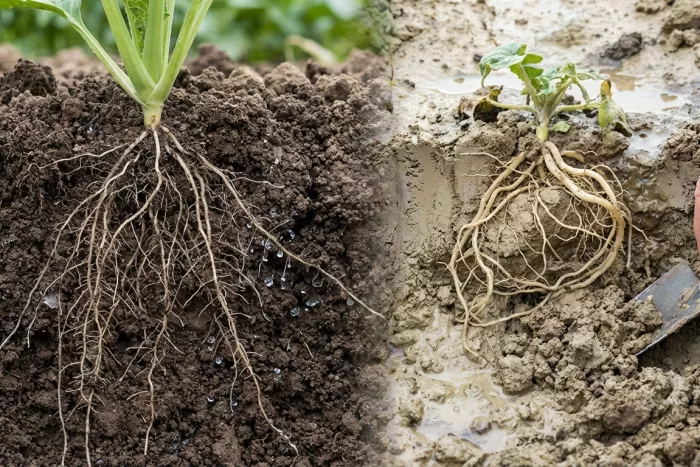 Soil aeration for healthy root development