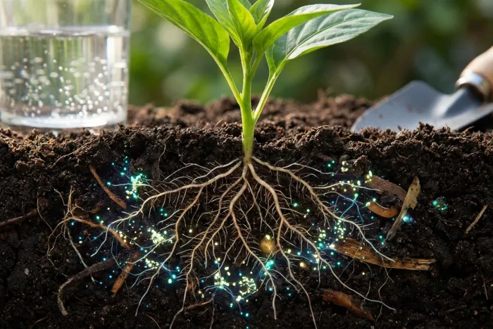 Soil microorganisms boosting plant nutrient uptake