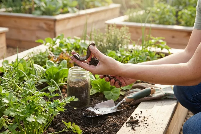 Soil texture balance for healthy plant roots