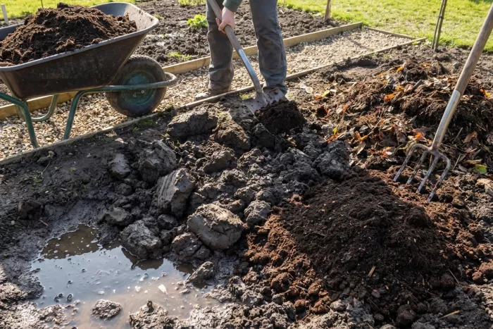 Improving soil drainage in heavy clay soil