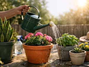 How to Water Potted Plants in Hot Weather Conditions