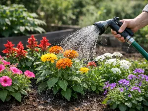 Watering Annual Plants During Fast Growth Phases