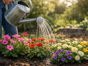 Proper Watering for Annual Plants in Warm Weather