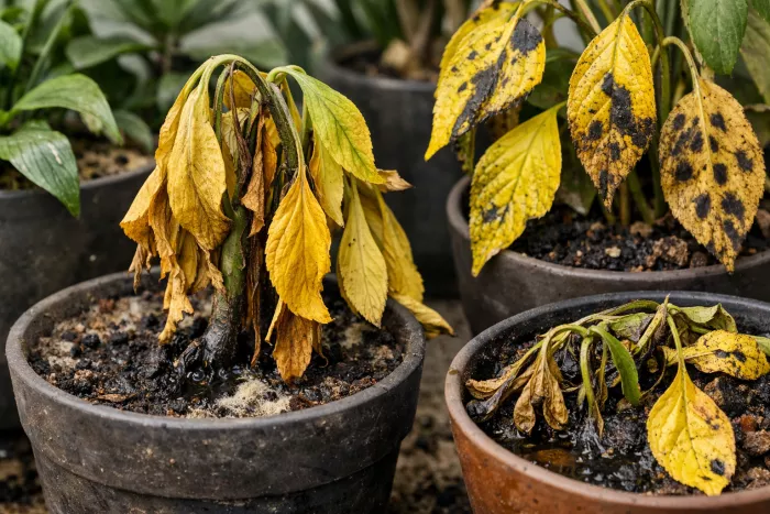urgent yellow leaf stress signs
