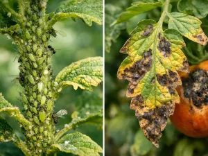 Aphid Damage vs Plant Disease