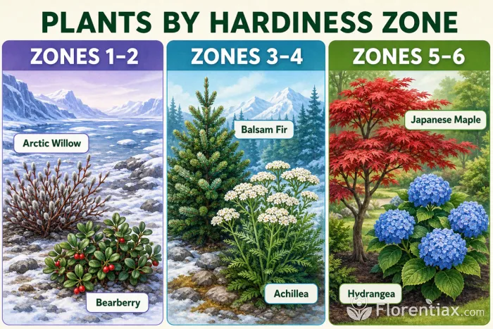 Plants for USDA hardiness zones 1–6