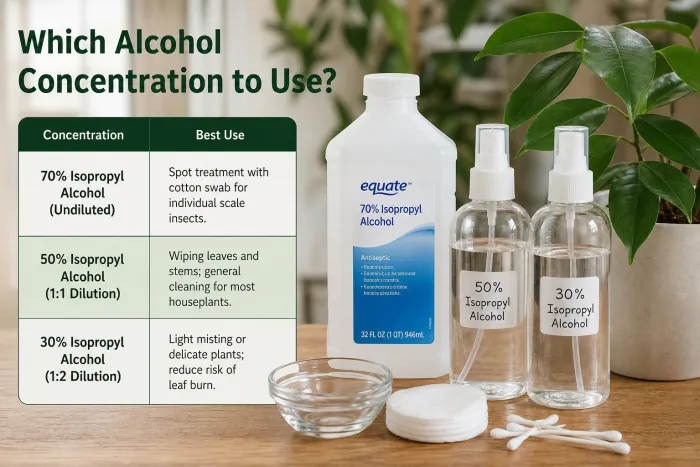Diluted isopropyl alcohol for scale control